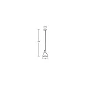 Brumberg pendant luminaire DAPHNE 1 flame E27 IP20, black matt dimmable