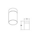 Brumberg outdoor ceiling luminaire COOQUEE round E27 IP65, black, transparent 