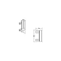Brumberg panel spot WALLWASHER IP66, titanium dimmable