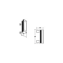 Brumberg panel spot WALLWASHER IP66, titanium dimmable