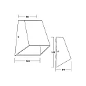 Brumberg outdoor wall luminaire ALEXIS switchable LED IP54, grey 