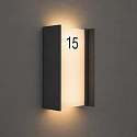 Brumberg outdoor wall luminaire AKIMISKI square, switchable, with diffuser IP65/IP44, anthracite 