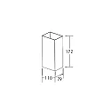 Brumberg outdoor wall luminaire IDAS switchable LED IP54, grey 