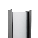 Brumberg bollard light AKIMISKI square, switchable, with diffuser IP65, anthracite 