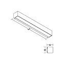 Brumberg outdoor wall luminaire DARBEE down, square, switchable IP65, mat, graphite grey 