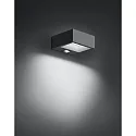 Brumberg outdoor wall luminaire LIGEA with sensor, switchable LED IP54, grey 