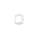 Brumberg outdoor wall luminaire LIFOU 1 flame GU10 IP65, powder coated, black matt dimmable