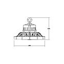 Brumberg hall spot SOL round IP65, black 
