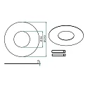 Brumberg Reducing ring with outer Ø 15cm, matt nickel