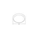 Brumberg ring MAKIRA Ø 25CM round, silver