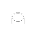 Brumberg ring MAKIRA Ø 35CM round, white