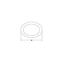 Brumberg ring MUNA MIDI round, black matt