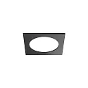 ring MUNA MAXI square, black matt