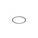 pendant luminaire DEVON Ø 80CM for VDU workstation, DALI controllable IP20, powder coated, white matt dimmable