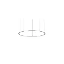 pendant luminaire ANDROS IN/OUT Ø 180CM DALI controllable IP20, powder coated, black matt dimmable