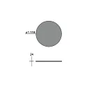 Brumberg acoustical element SILENTIUM (STRUCTURE) FOR BIRO40 / 3.5CM / 120CM round, grey