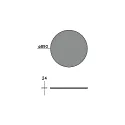 acoustical element SILENTIUM (STRUCTURE) FOR BIRO40 / 5CM / 100CM round