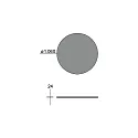 Brumberg acoustical element SILENTIUM (SMOOTH) FOR BIRO40 / 10CM / 120CM round, beige
