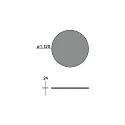 acoustical element SILENTIUM (STRUCTURE) FOR DEVON / 3.5CM / 120CM round