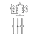 Brumberg 3-phase track, 200cm silver