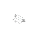 Brumberg Center position power feeder for 3-phase power tracks, white