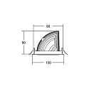 Brumberg recessed luminaire ARTEMIS MICRO round, rotatable, switchable LED IP20, white  13W 1580lm 4000K CRI 90-100