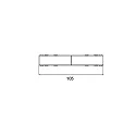 Brumberg line connector PEPA HIGH + FLAT electric, black