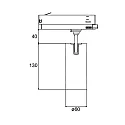 Brumberg 3-phase spot TRAXX MIDI round, rotatable IP20, black dimmable