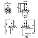 Brumberg spot TRAXX MICRO round, swivelling, rotatable, switchable LED IP20, silver 