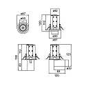 ceiling recessed luminaire TRAXX MICRO swivelling, rotatable, direct IP20, silver dimmable