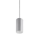 pendant luminaire TRAXX MICRO round, switchable LED IP20, silver 