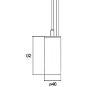pendant luminaire TRAXX MICRO round, switchable LED IP20, silver 