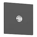 Bell plate, 10 x 10cm, IP44, powder coated stainless steel, anthracite