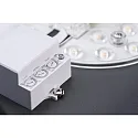 Outdoor LED wall luminaire 16/3 with motion detector, IP44, 12W 3000K 1200lm, stainless steel / opal glass, anthracite