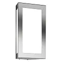 Outdoor wall luminaire AQUA LONG, stainless steel, IP44, E27