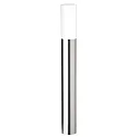 Outdoor floor luminiare AQUA PAULO, round, IP44, E27, stainless steel / opal glass, 90cm, brushed