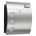 Engraving for post box from stainless steel and opal glass (Art-Nr. CMD-46)