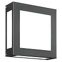 Outdoor wall luminaire AQUA LEGENDO, IP44, 2x E27, stainless steel / opal glass, anthracite