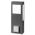 Outdoor floor luminiare AQUA PAULO with motion detector, angular, 40cm, IP44, 2G11, stainless steel, anthracite