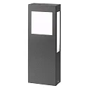 Outdoor floor luminiare AQUA PAULO, angular, 40cm, IP44, 2G11, stainless steel, anthracite