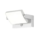 outdoor wall luminaire CCT Switch, tiltable, with motion detector IP54, white