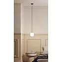 pendant luminaire ACAI 16 1 flame E27 IP20, mat, opal white dimmable