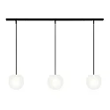 pendant luminaire ACAI 16 3 flames E27 IP20, mat, opal white dimmable