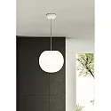 Casablanca pendant luminaire ACAI 26 1 flame E27 IP20, mat, opal white dimmable