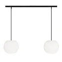pendant luminaire ACAI 26 2 flames E27 IP20, mat, opal white dimmable