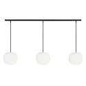 pendant luminaire ACAI 26 3 flames E27 IP20, mat, opal white dimmable