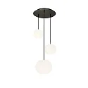 pendant luminaire ACAI 16|21|26 3 flames, round E27 IP20, mat, opal white dimmable