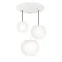 pendant luminaire ACAI 16|21|26 3 flames, round E27 IP20, mat, opal white dimmable