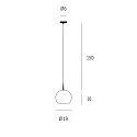 Casablanca Pendant luminaire BELL, E27, IP20, opal white matt