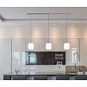 Casablanca Pendant luminaire MUREA, 3x E27, IP20, opal white matt